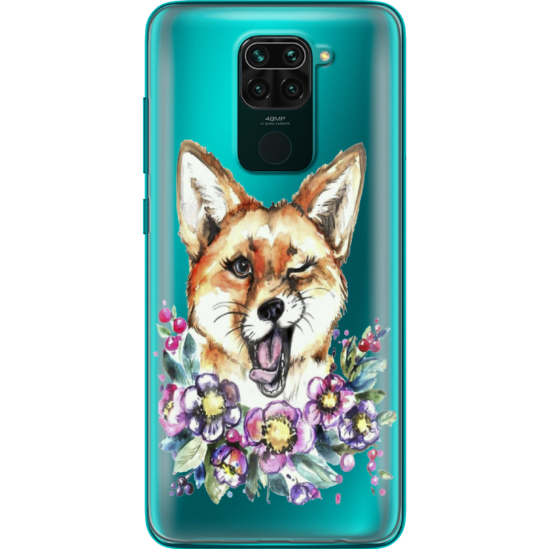 Прозрачный чехол BoxFace Xiaomi Redmi 10X Winking Fox