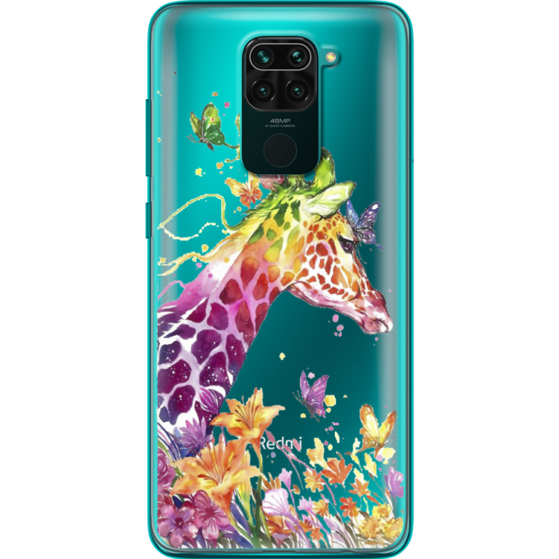 Прозрачный чехол BoxFace Xiaomi Redmi 10X Colorful Giraffe