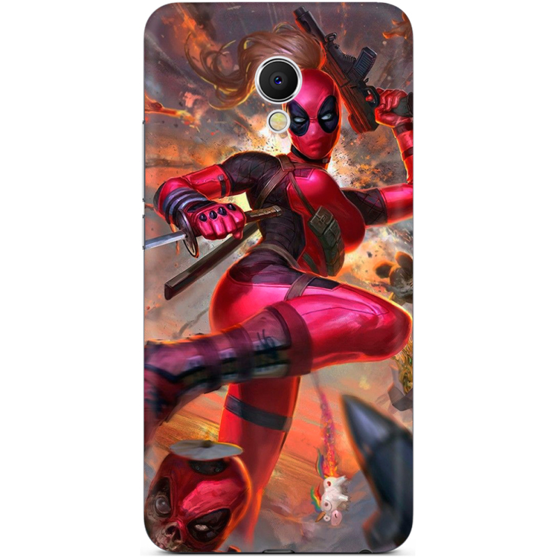 Чехол Uprint Meizu MX6 Woman Deadpool