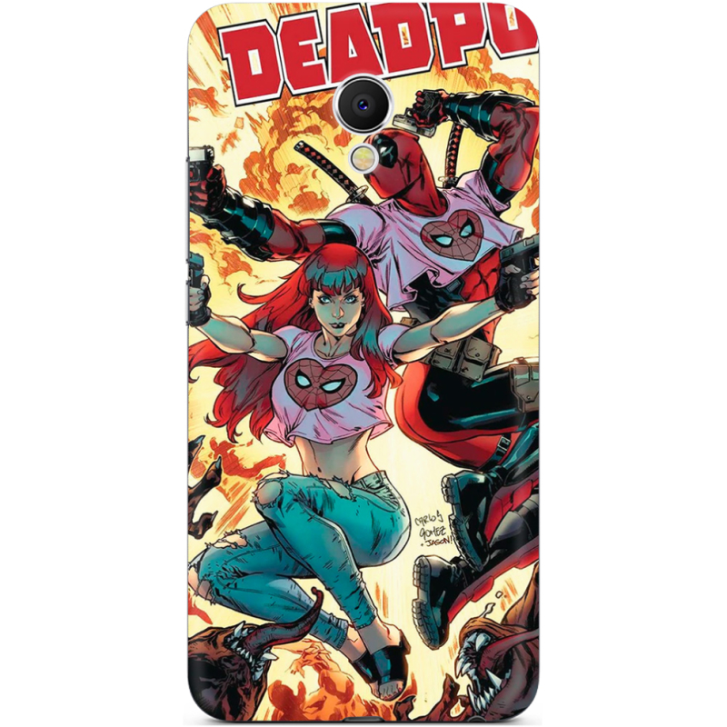 Чехол Uprint Meizu MX6 Deadpool and Mary Jane