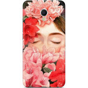 Чехол Uprint Meizu MX6 Girl in Flowers