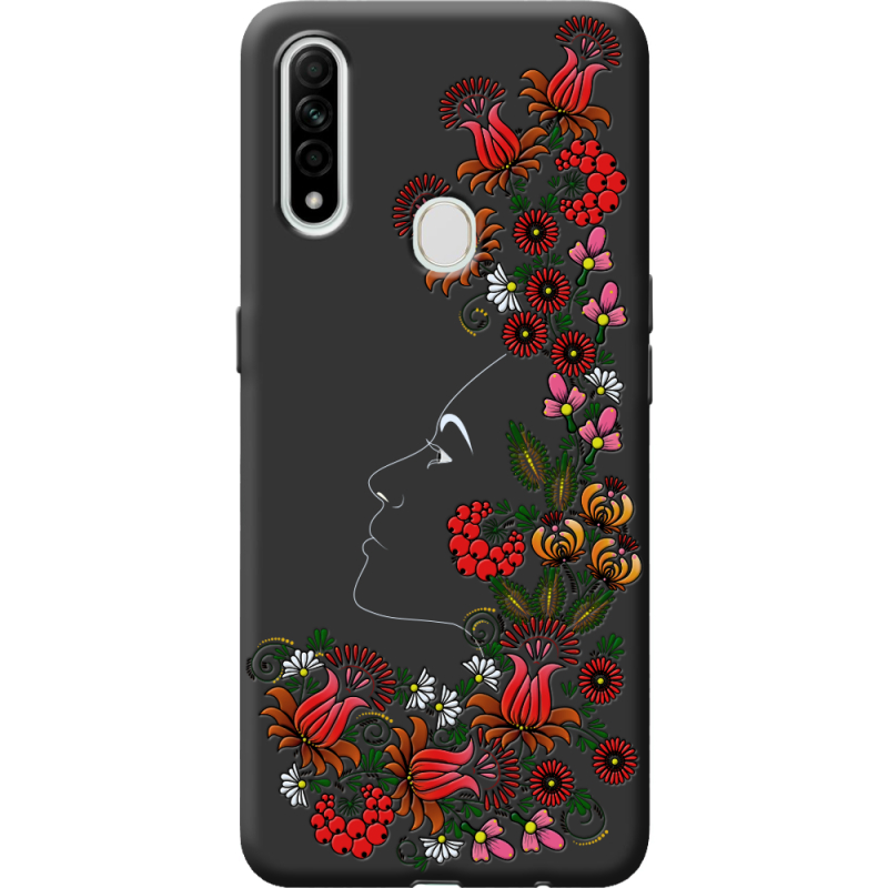 Черный чехол BoxFace Oppo A31 3D Ukrainian Muse