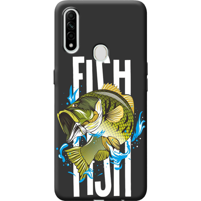Черный чехол BoxFace Oppo A31 Fish