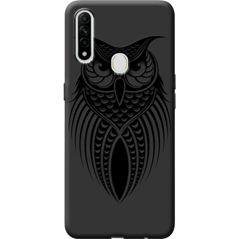 Черный чехол BoxFace Oppo A31 Owl