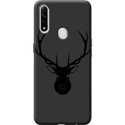 Черный чехол BoxFace Oppo A31 Deer