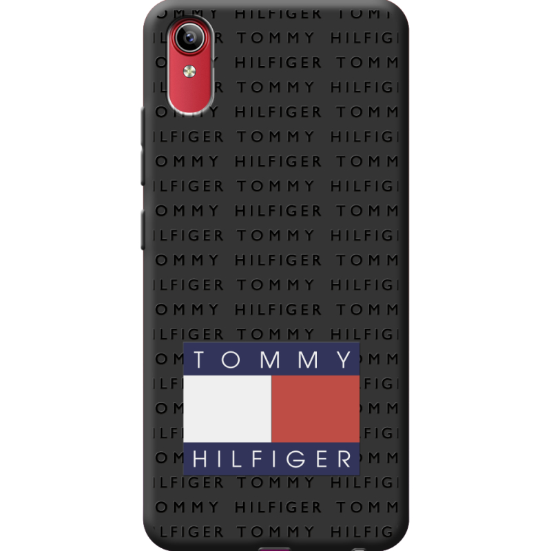 Черный чехол BoxFace Vivo Y91C Tommy Print