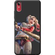 Черный чехол BoxFace Vivo Y91C Happy Harley Quinn