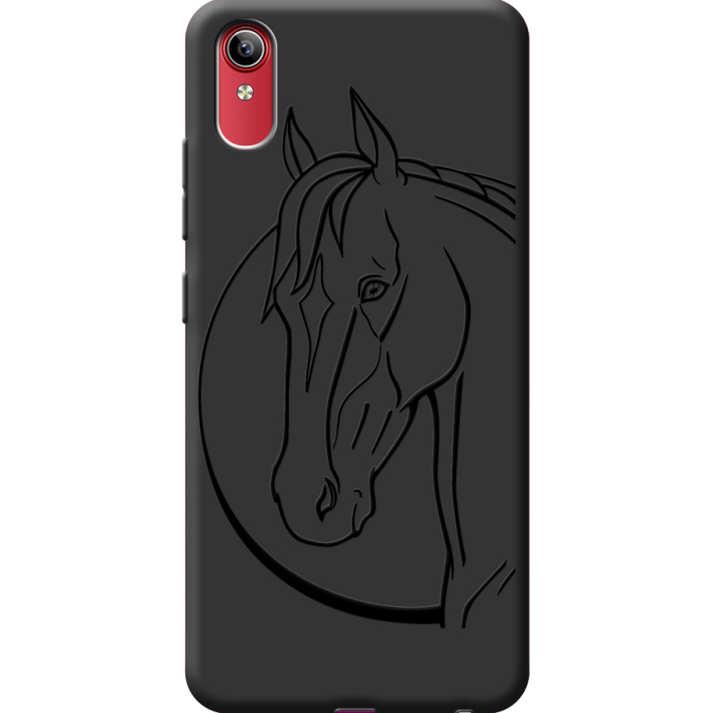 Черный чехол BoxFace Vivo Y91C Horse