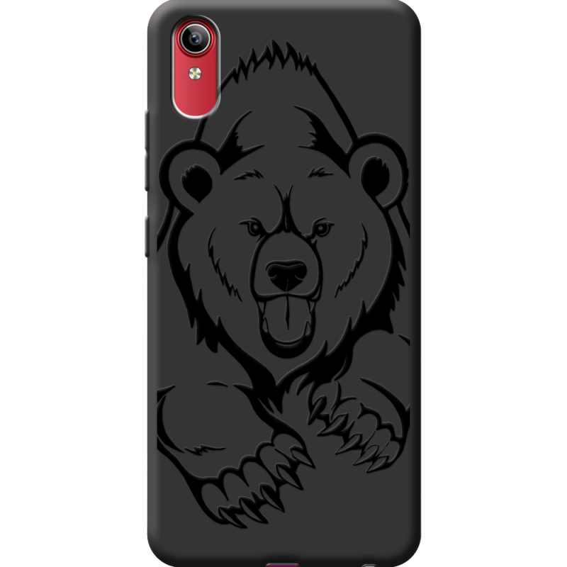 Черный чехол BoxFace Vivo Y91C Grizzly Bear