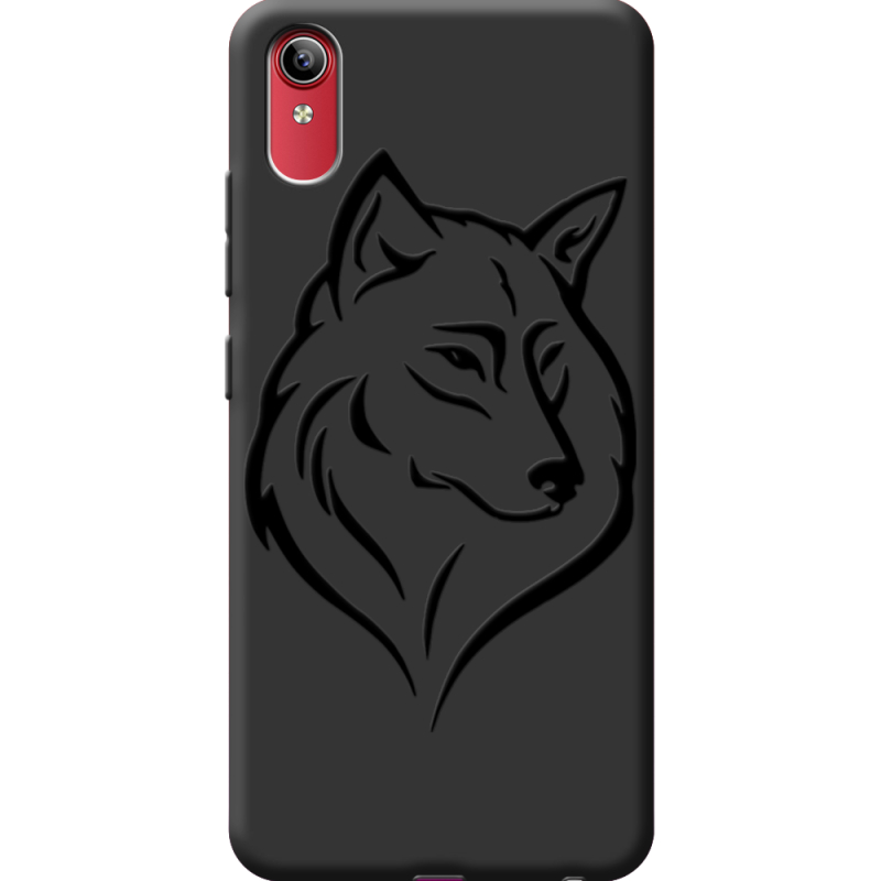 Черный чехол BoxFace Vivo Y91C Wolf