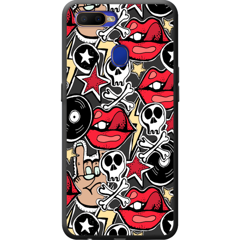 Черный чехол BoxFace OPPO A5S Rock Graffiti