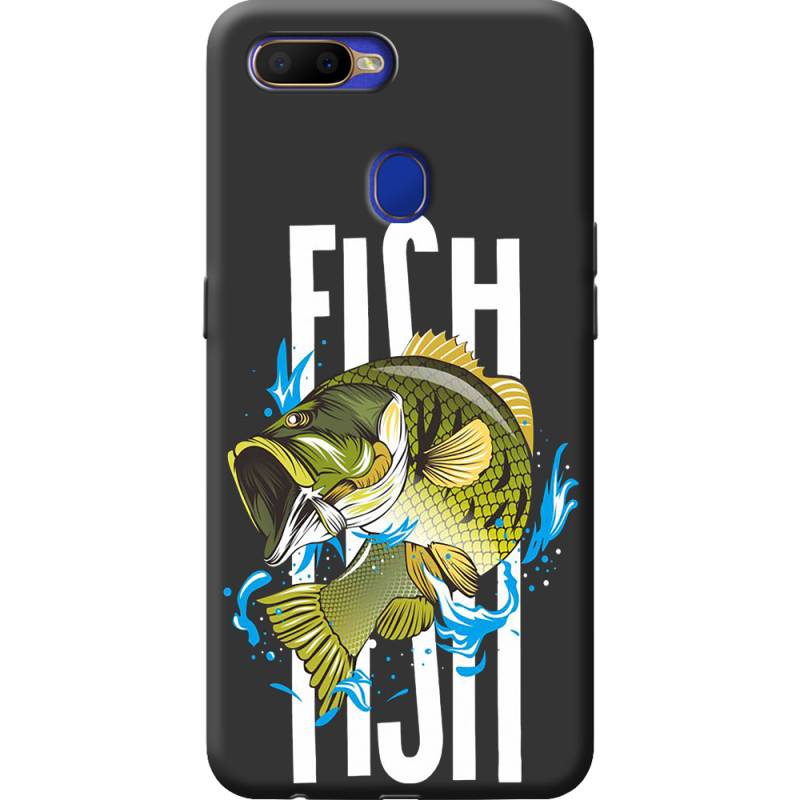 Черный чехол BoxFace OPPO A5S Fish