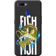 Черный чехол BoxFace OPPO A5S Fish