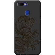 Черный чехол BoxFace OPPO A5S Chinese Dragon