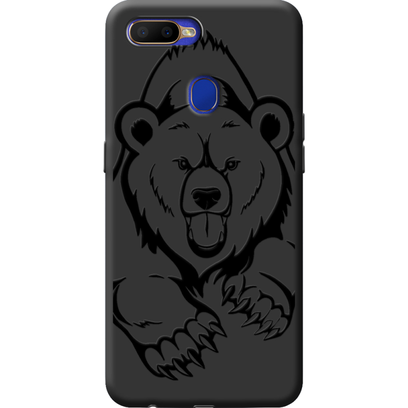 Черный чехол BoxFace OPPO A5S Grizzly Bear