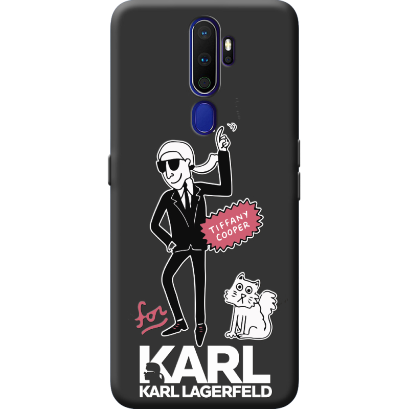 Черный чехол BoxFace OPPO A9 2020 For Karl