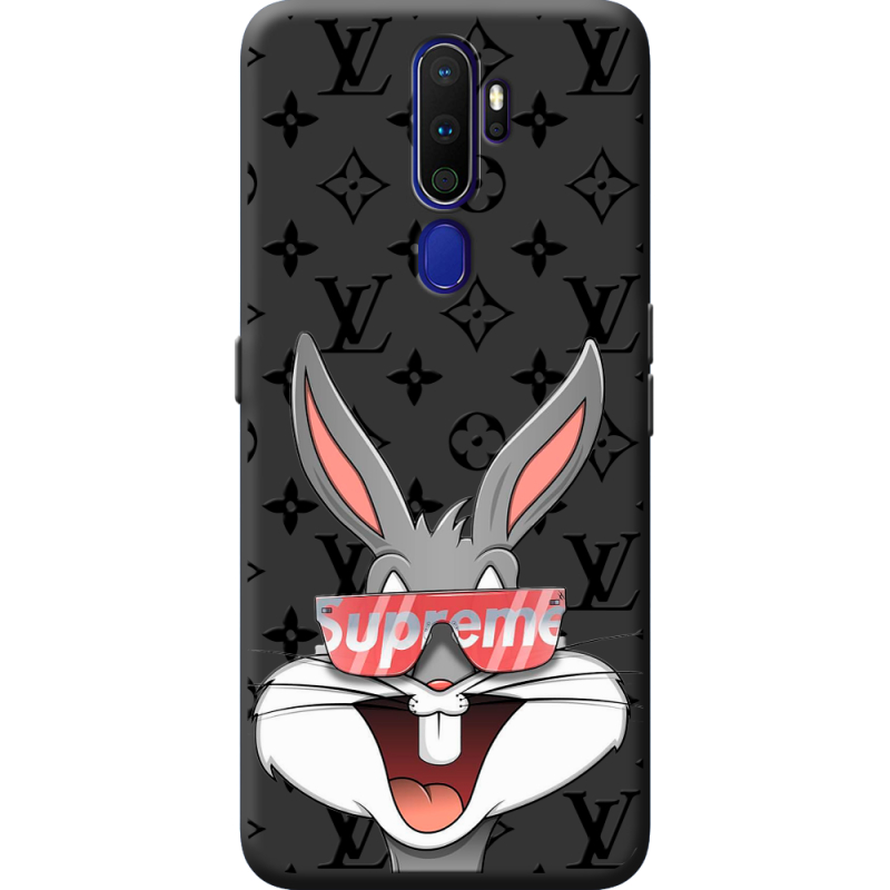 Черный чехол BoxFace OPPO A9 2020 looney bunny