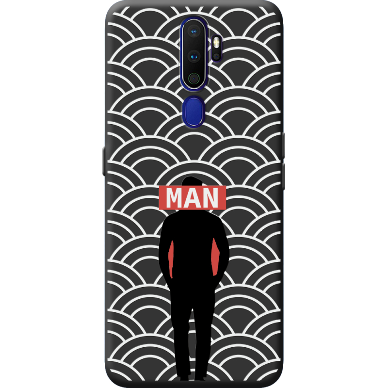 Черный чехол BoxFace OPPO A9 2020 Man Pattern