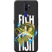 Черный чехол BoxFace OPPO A9 2020 Fish