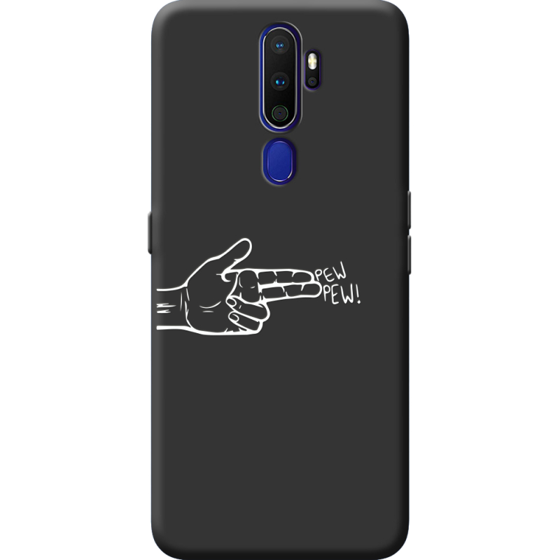 Черный чехол BoxFace OPPO A9 2020 Pew Pew