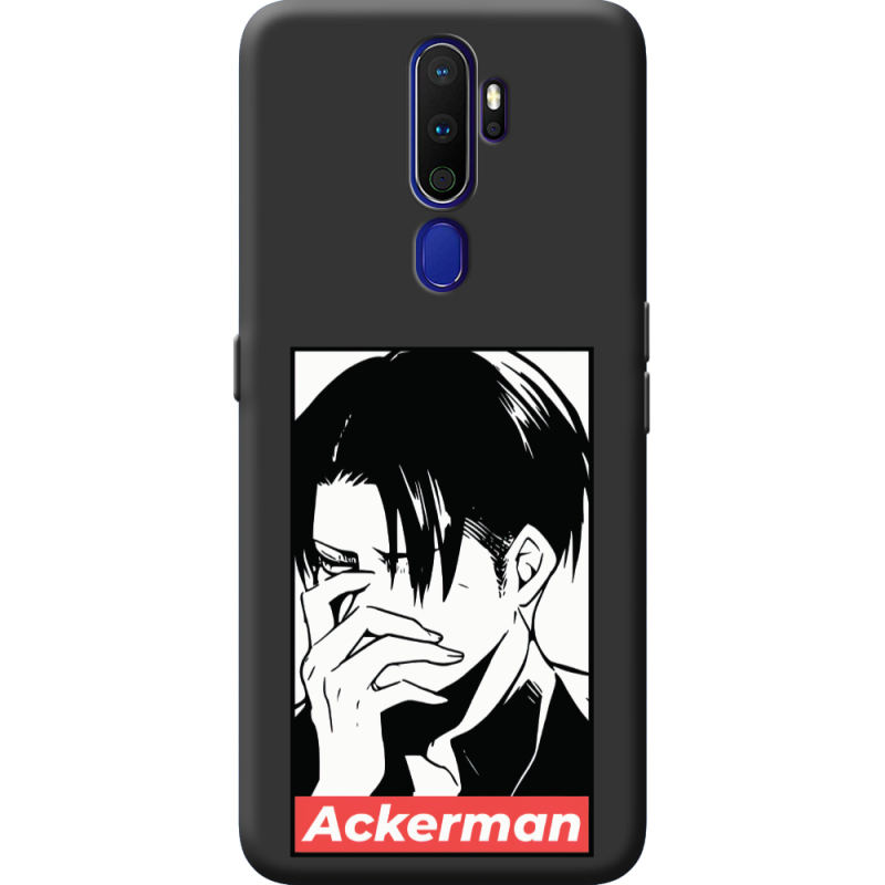 Черный чехол BoxFace OPPO A9 2020 Attack On Titan - Ackerman