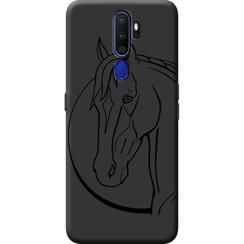 Черный чехол BoxFace OPPO A9 2020 Horse