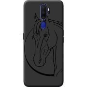 Черный чехол BoxFace OPPO A9 2020 Horse