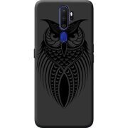 Черный чехол BoxFace OPPO A9 2020 Owl