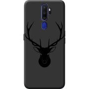 Черный чехол BoxFace OPPO A9 2020 Deer