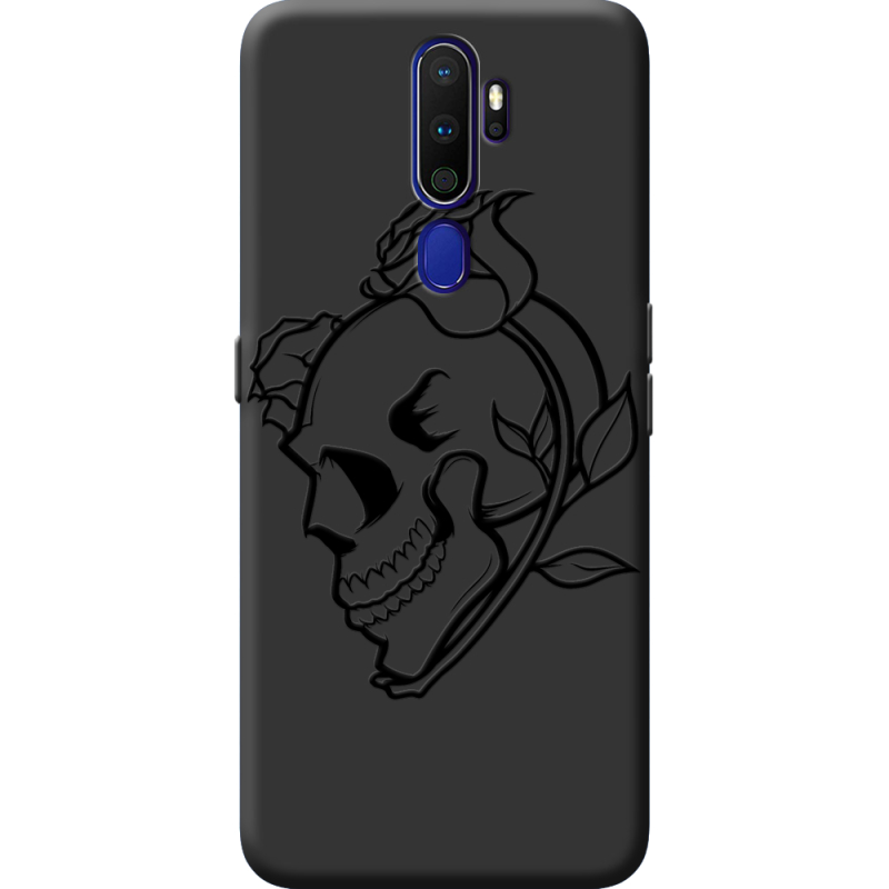 Черный чехол BoxFace OPPO A9 2020 Skull and Roses