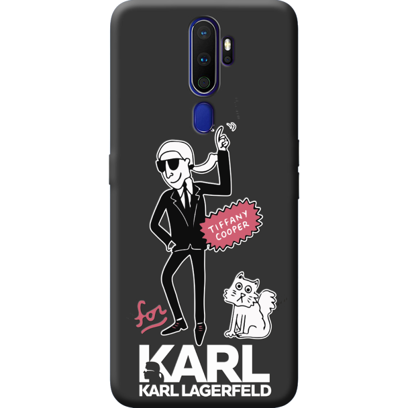 Черный чехол BoxFace OPPO A5 2020 For Karl