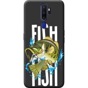 Черный чехол BoxFace OPPO A5 2020 Fish