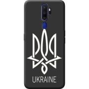 Черный чехол BoxFace OPPO A5 2020 Тризуб монограмма ukraine