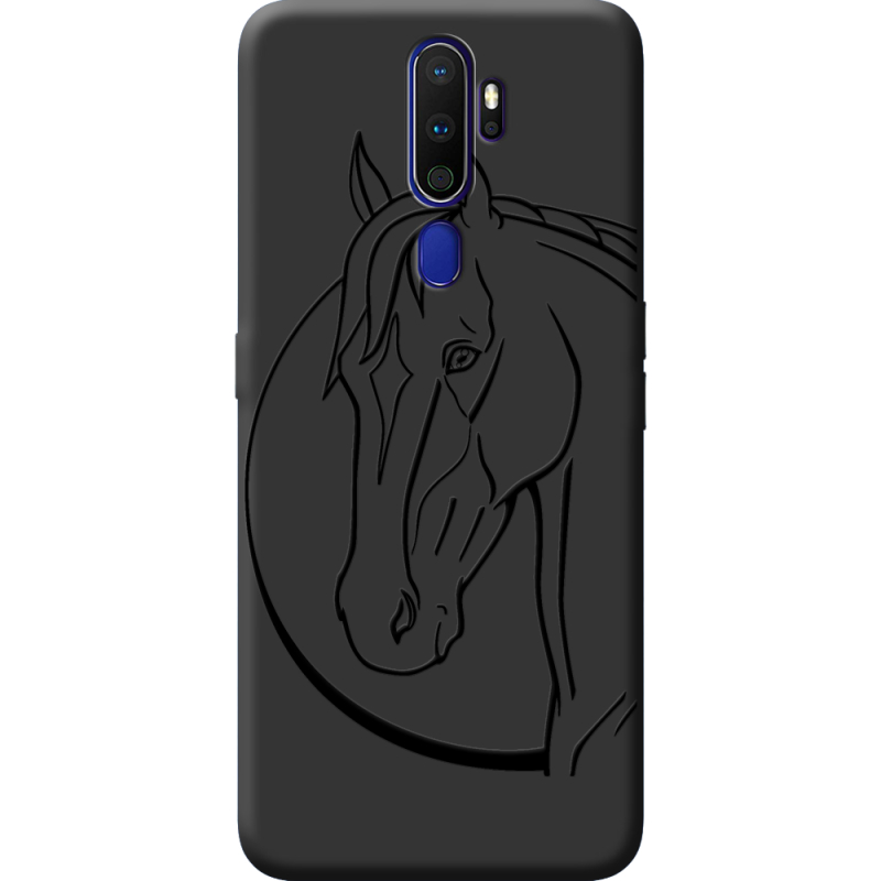 Черный чехол BoxFace OPPO A5 2020 Horse