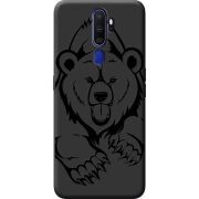 Черный чехол BoxFace OPPO A5 2020 Grizzly Bear
