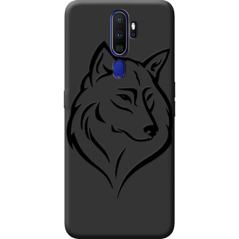 Черный чехол BoxFace OPPO A5 2020 Wolf