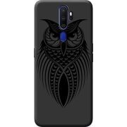 Черный чехол BoxFace OPPO A5 2020 Owl