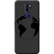 Черный чехол BoxFace OPPO A5 2020 Earth