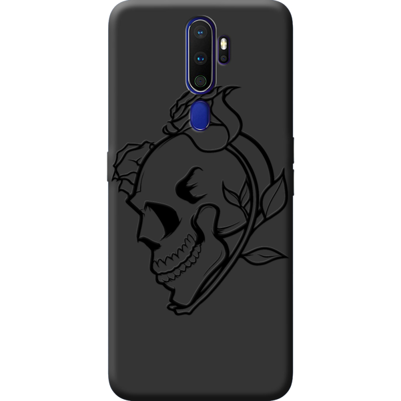 Черный чехол BoxFace OPPO A5 2020 Skull and Roses