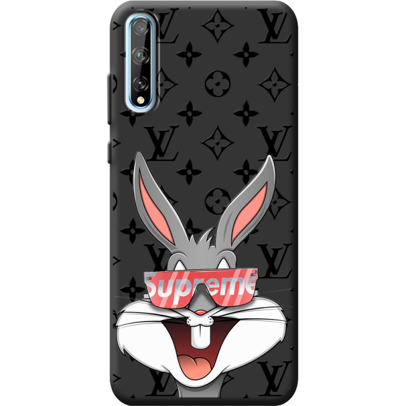 Черный чехол BoxFace Huawei P Smart S looney bunny