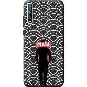 Черный чехол BoxFace Huawei P Smart S Man Pattern