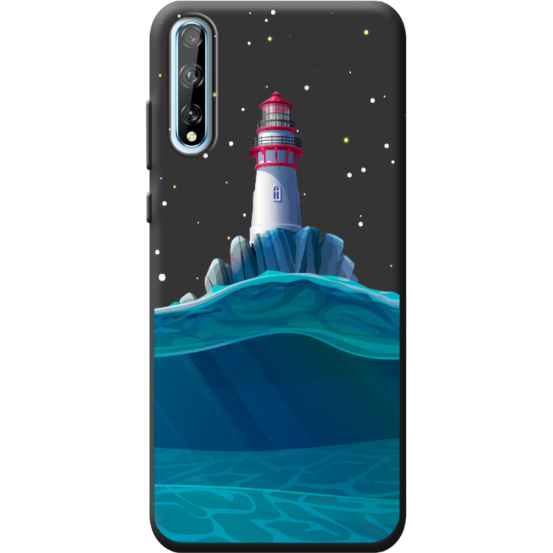 Черный чехол BoxFace Huawei P Smart S Lighthouse