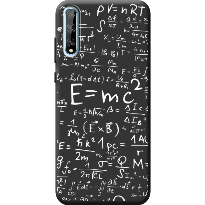 Черный чехол BoxFace Huawei P Smart S E=mc2