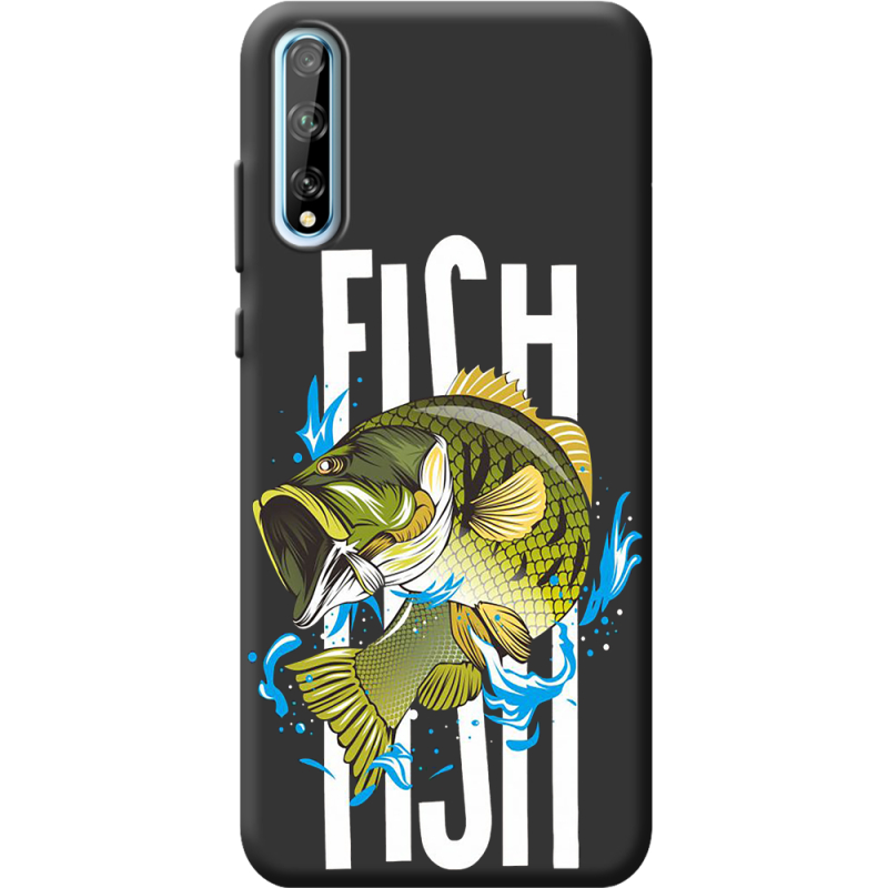 Черный чехол BoxFace Huawei P Smart S Fish