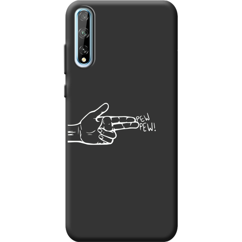 Черный чехол BoxFace Huawei P Smart S Pew Pew