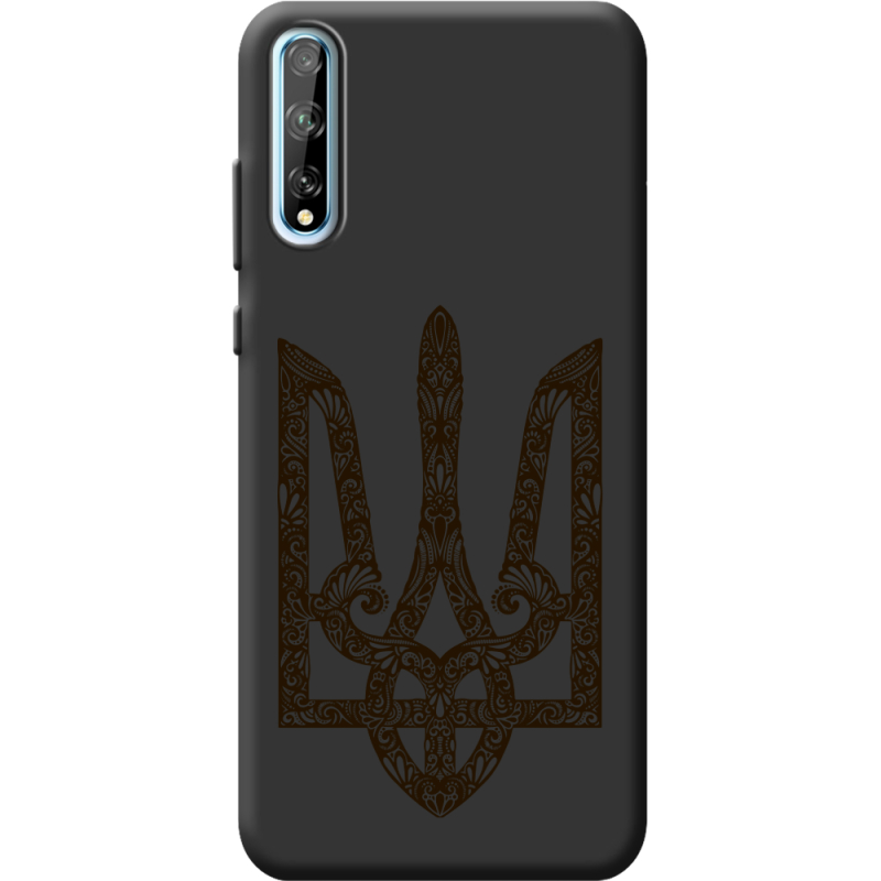 Черный чехол BoxFace Huawei P Smart S Ukrainian Trident