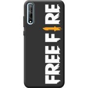 Черный чехол BoxFace Huawei P Smart S Free Fire White Logo