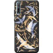 Черный чехол BoxFace Huawei P Smart S Ластівки