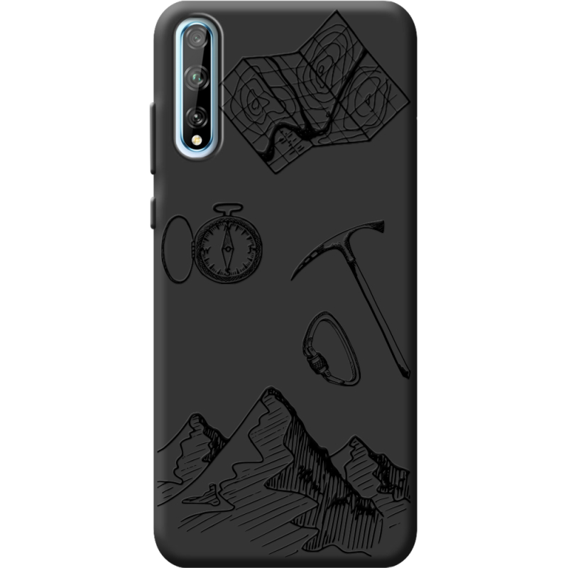 Черный чехол BoxFace Huawei P Smart S Mountains