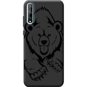 Черный чехол BoxFace Huawei P Smart S Grizzly Bear